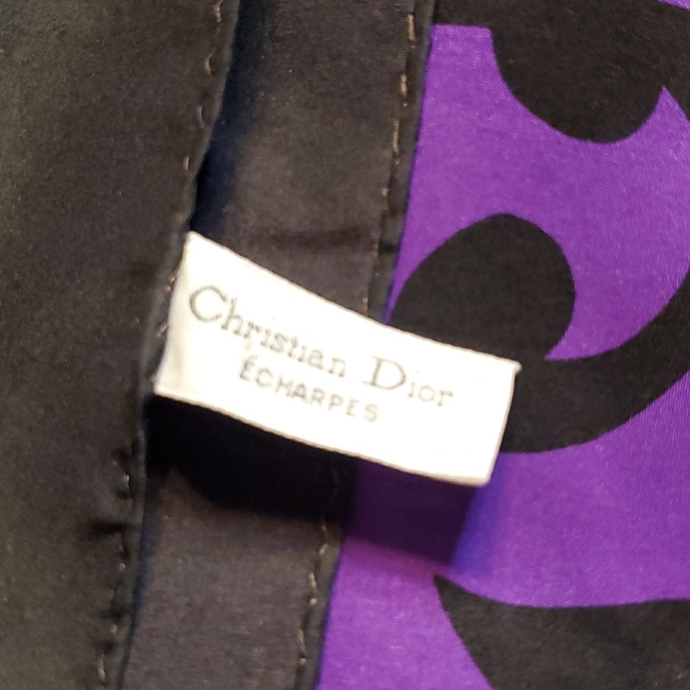 Christian Dior Ladies Slik Scarf. - Picture 12 of 16